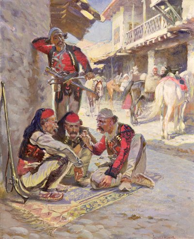 Dice Game, 1892 by Waclaw Pawliszak